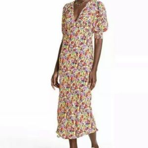 Floral Puff Sleeve Dress  RIXO Multi Flora